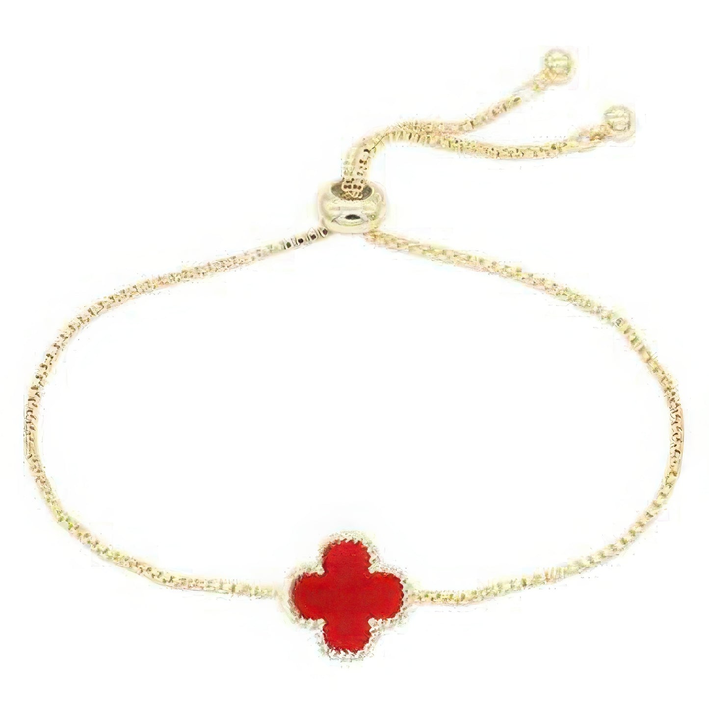 Golden Clover Adjustable Bracelet